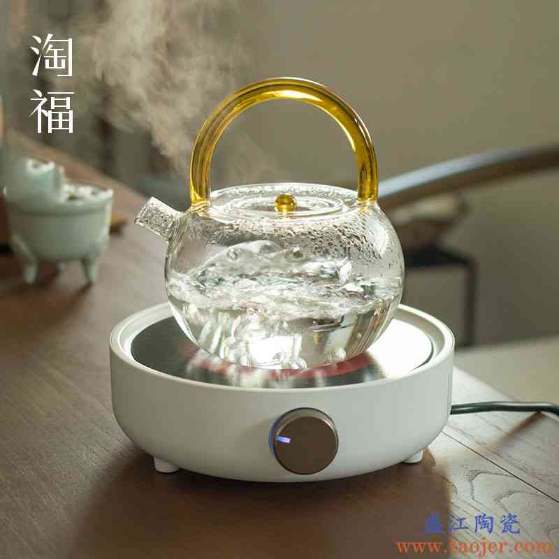 全自动电陶炉煮茶器小型煮茶炉套装耐高温玻璃壶煮茶壶家用烧水壶