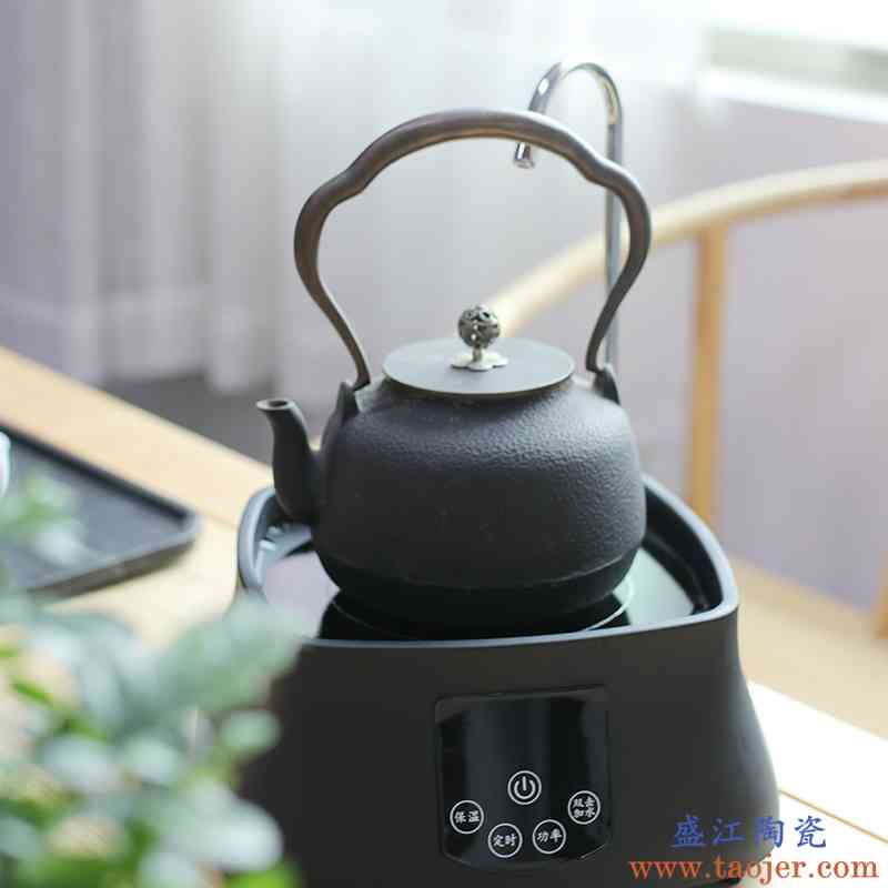 鸿艺 智能电陶炉 电茶炉茶具 烧水泡茶煮茶自动上水玻璃铁壶