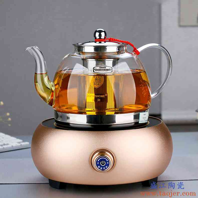 电陶炉红茶煮茶器套装全自动玻璃一体煮茶壶耐高温家用烧泡茶单壶