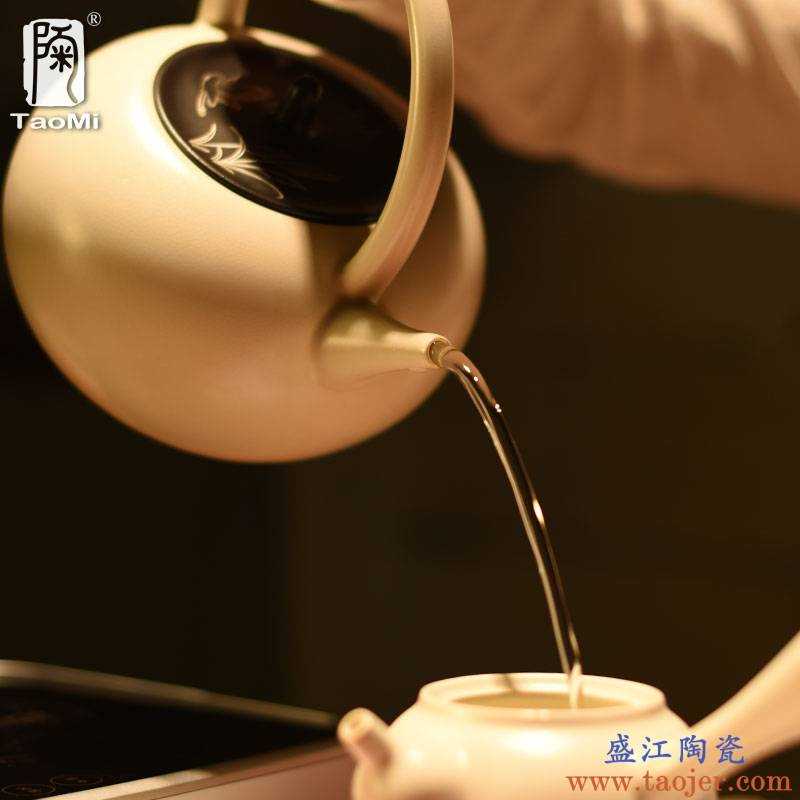 聚景煮茶器泡茶壶陶瓷紫砂家用过滤耐高温煮茶炉套装功夫茶具煮茶